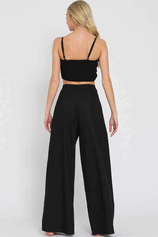 SET. TOP PANTS BLK-BEIBE