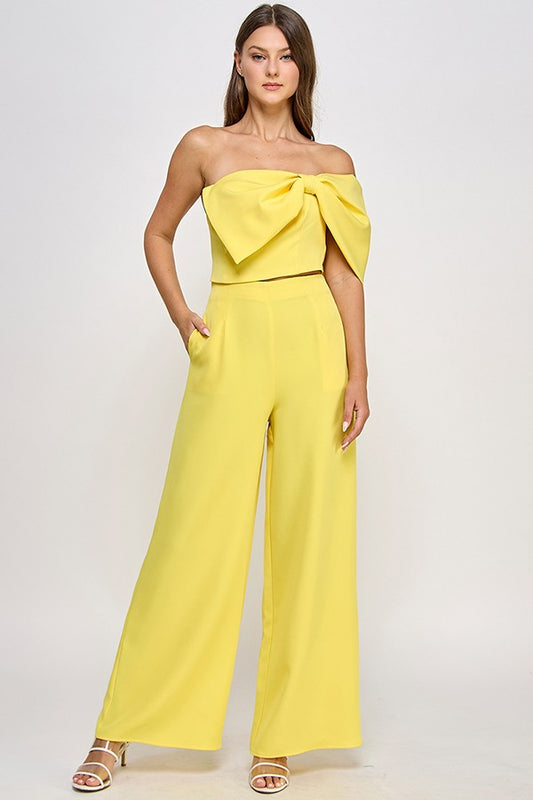 SET. PANTS CROP TOP