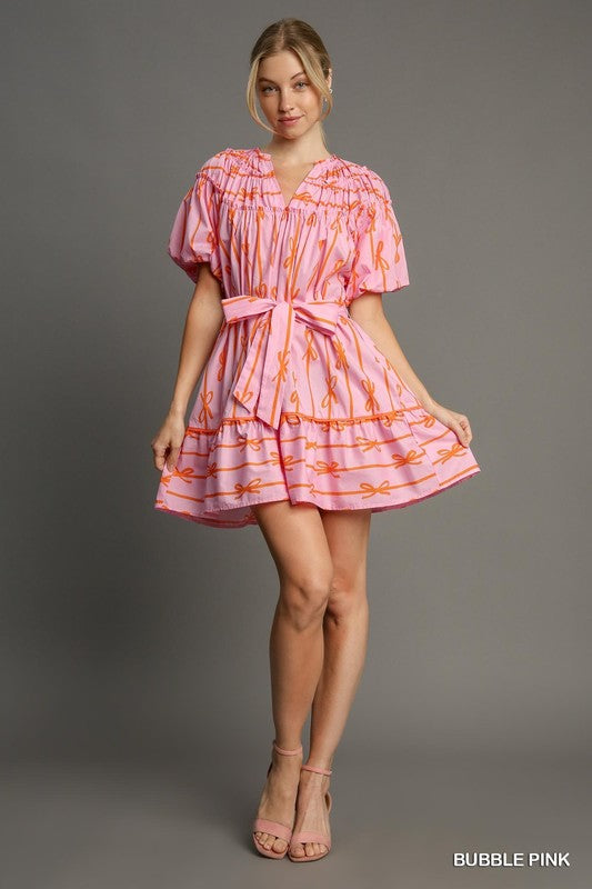 Short Sleeve Mini Dress
