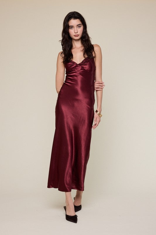 MIDI DRESS PLUM