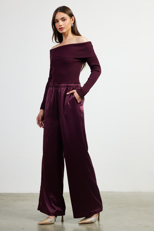 JUMPSUIT BRGUNDY