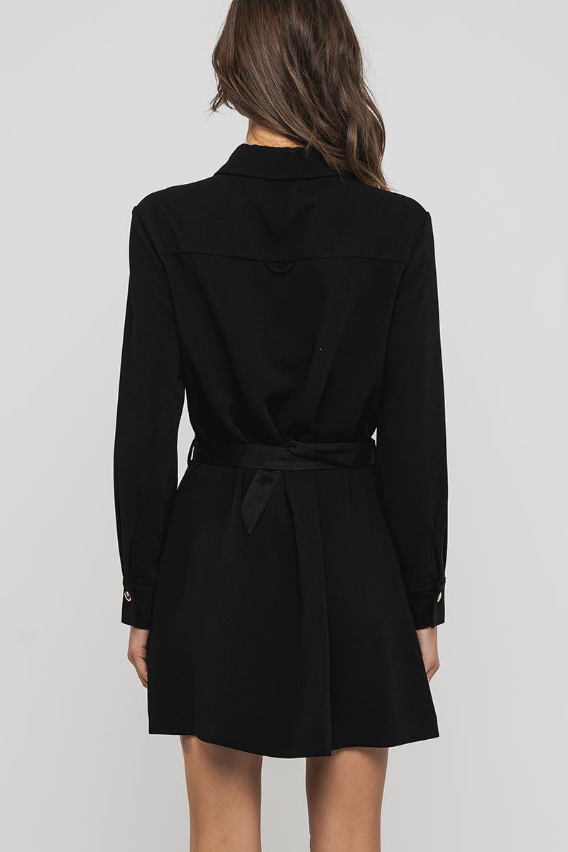 DRESS BLACK POCK