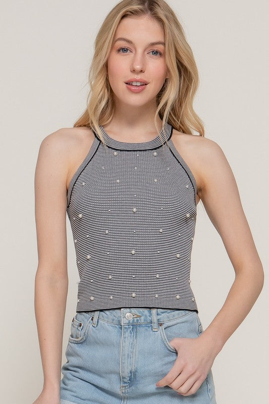 TOP PEARL BLACK