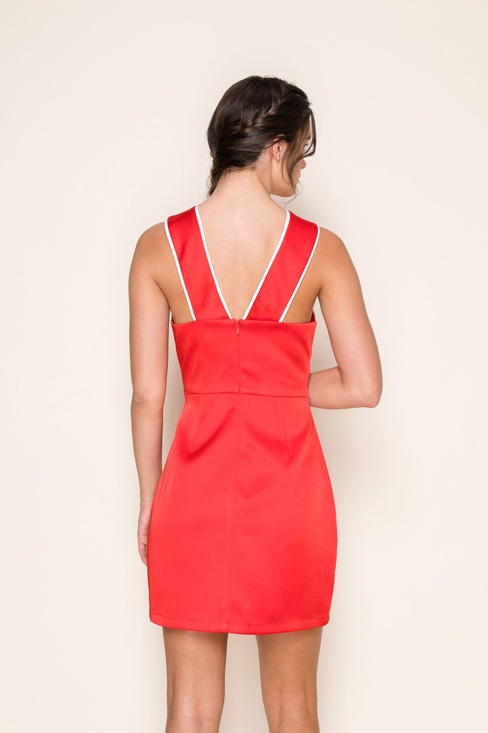 DRESS RED/WH