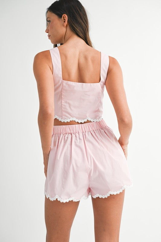 SHORTS SET. PINK