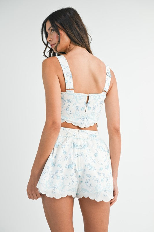 SHORTS SET. BLUE