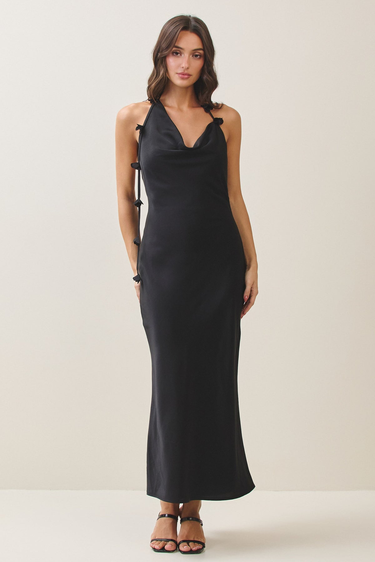 DRESS SATIN BLACK