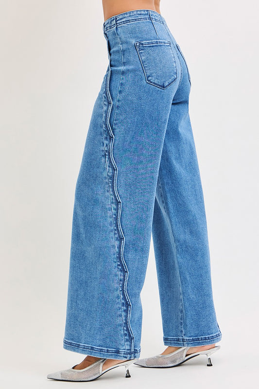 JEANS SCALLOPED