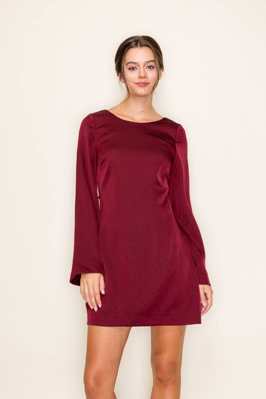 DRESS BURGUNDY