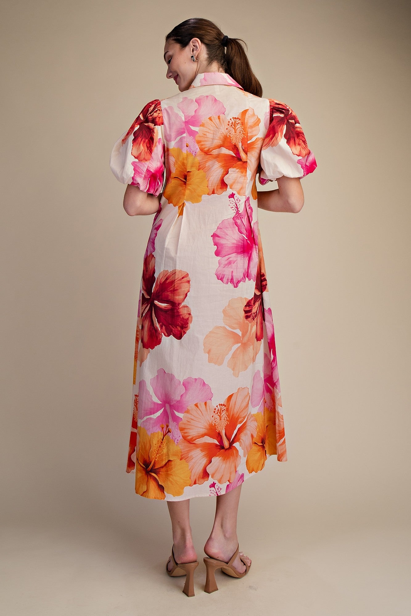 DRESS MIDI FLORA;