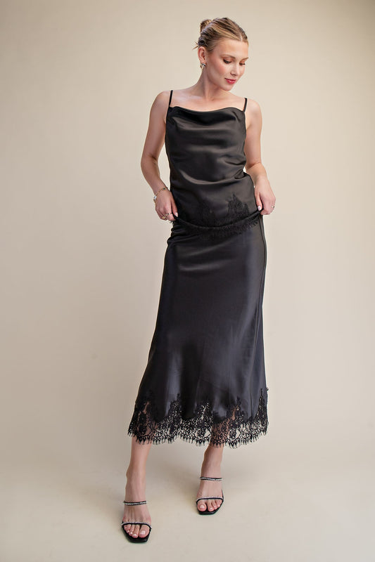 SKIRT LACE BLACK