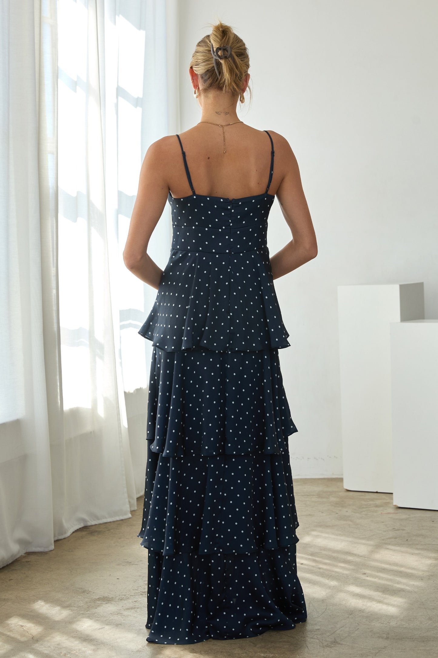 DRESS NAVY-IVORY