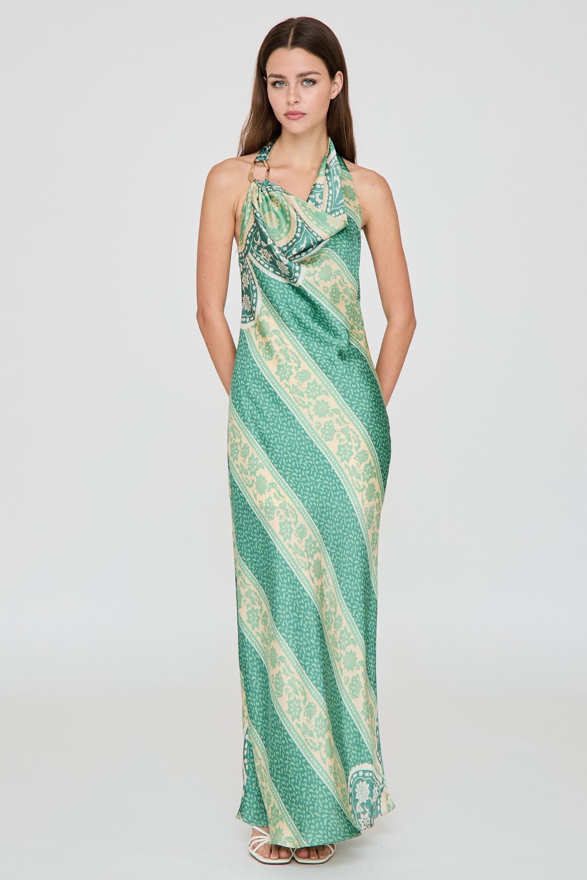 DRESS GREEN MULTI