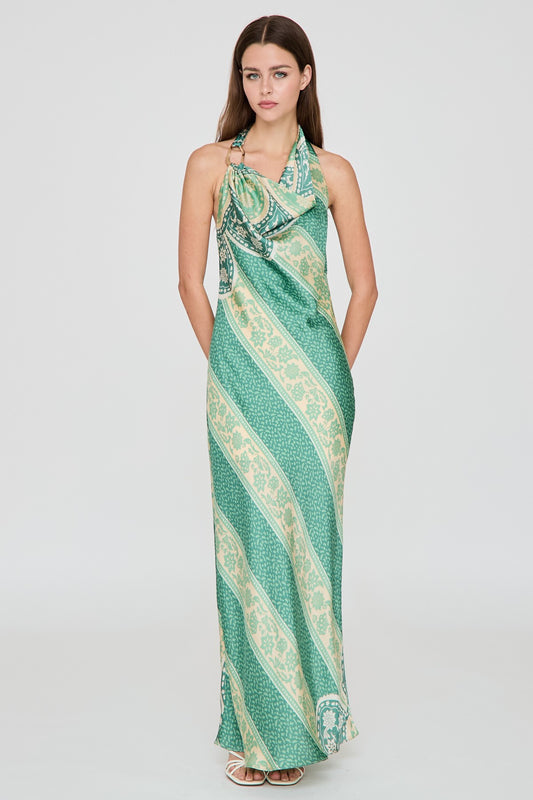 DRESS GREEN MULTI