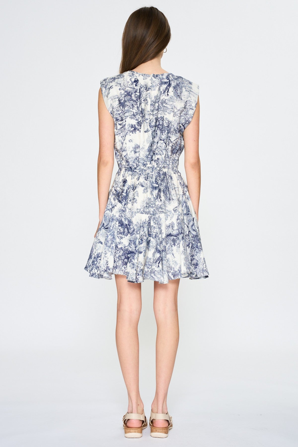 DRESS IVORY/NAVY