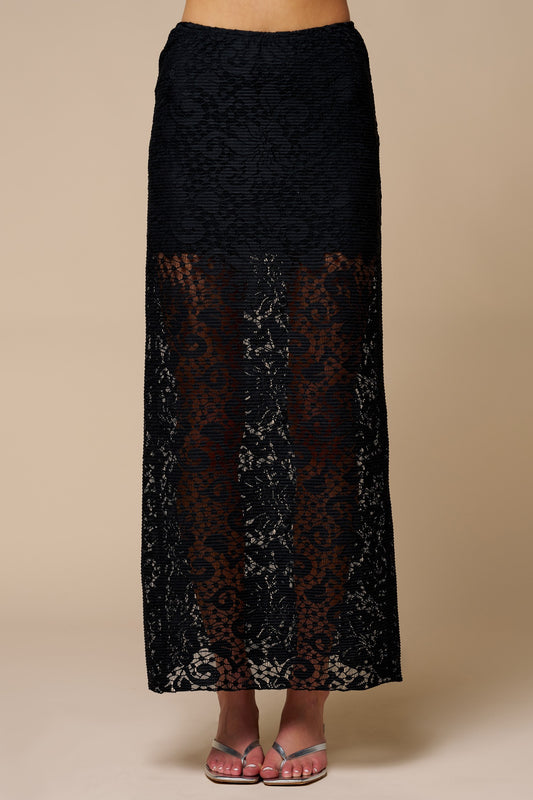 SKIRT BLACK LACE