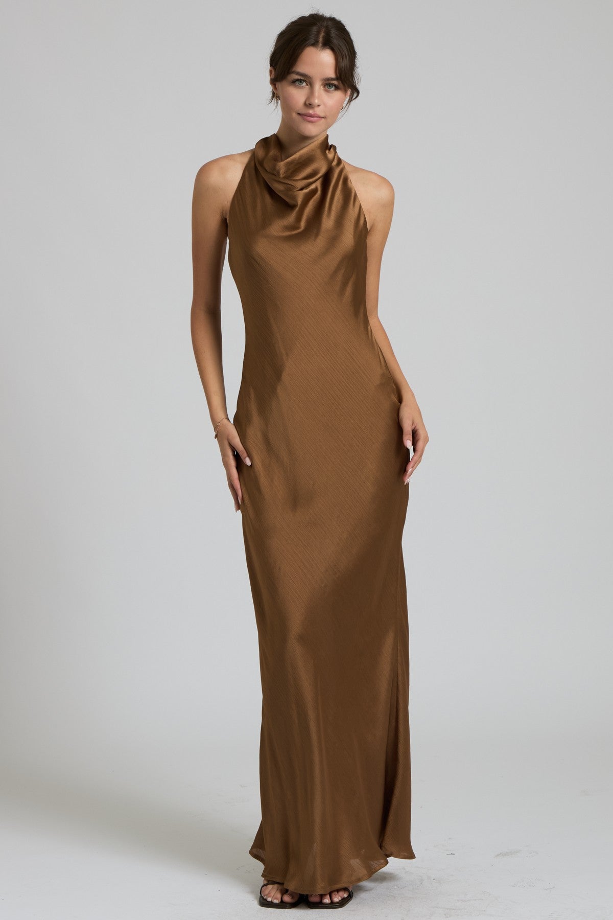 MAXI DRESS BROWN