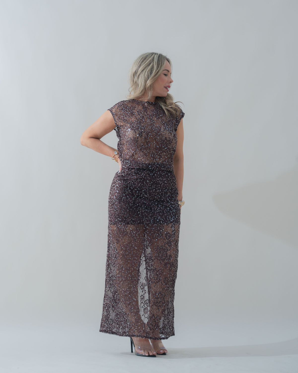 SET. TOP & SKRIT BROWN