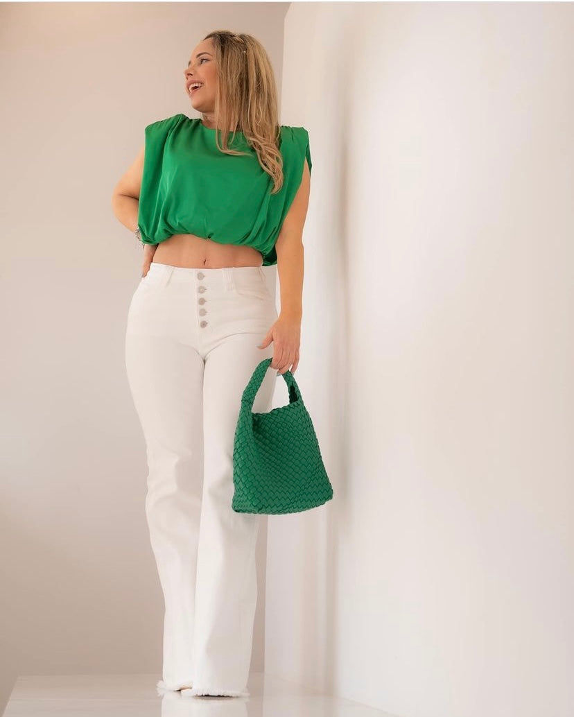 White Flare Jeans