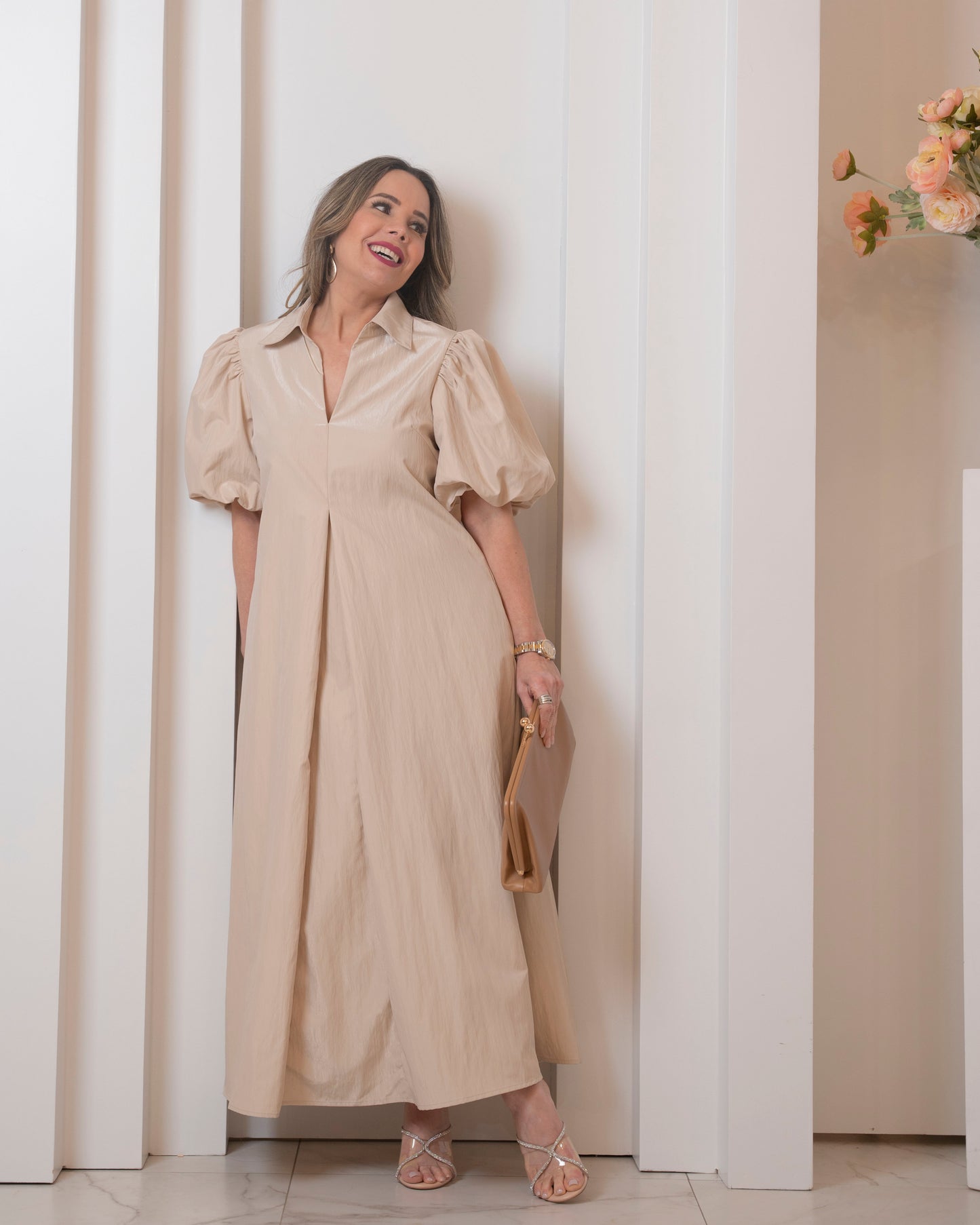 DRESS TAUPE
