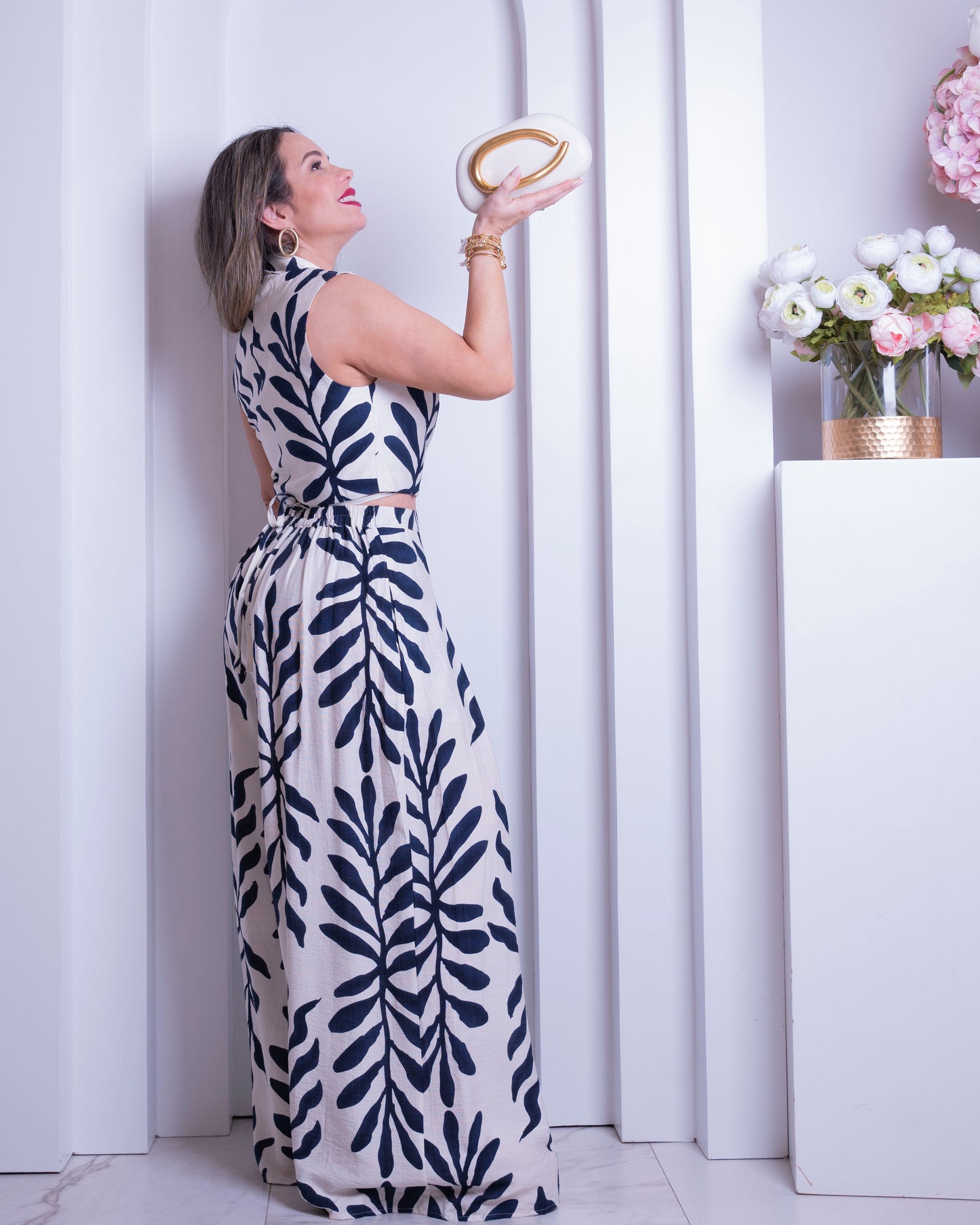 SET. PANTS & TOP NAVY