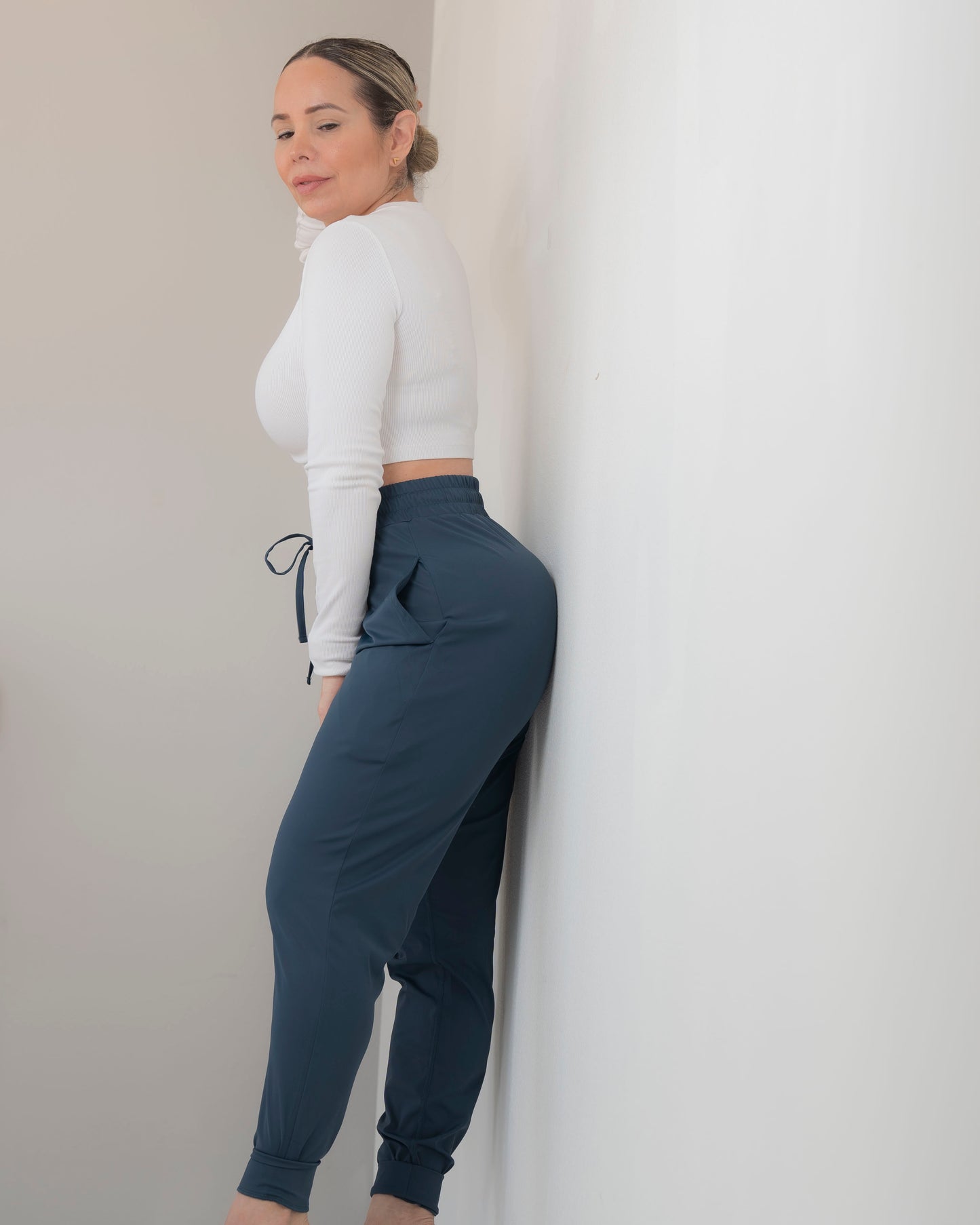 Silky jogger pants