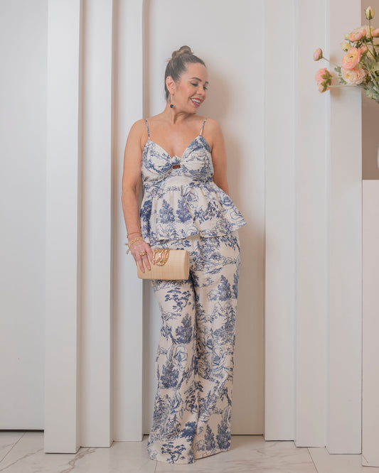 SET. PANTS & TOP NAVY