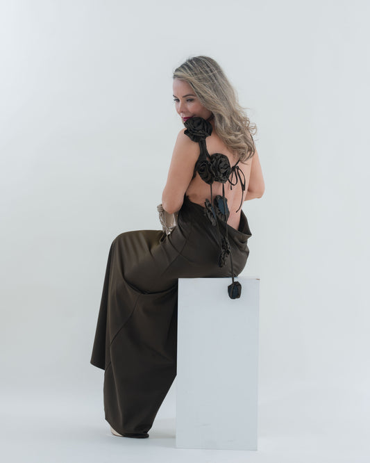 MAXI DRESS BROWN