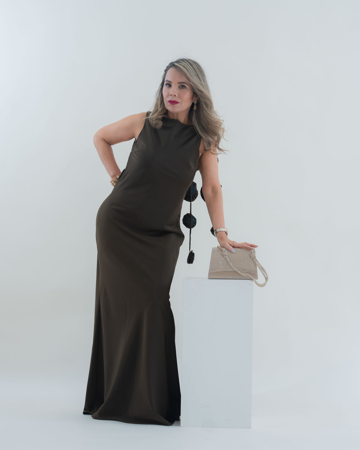 MAXI DRESS BROWN