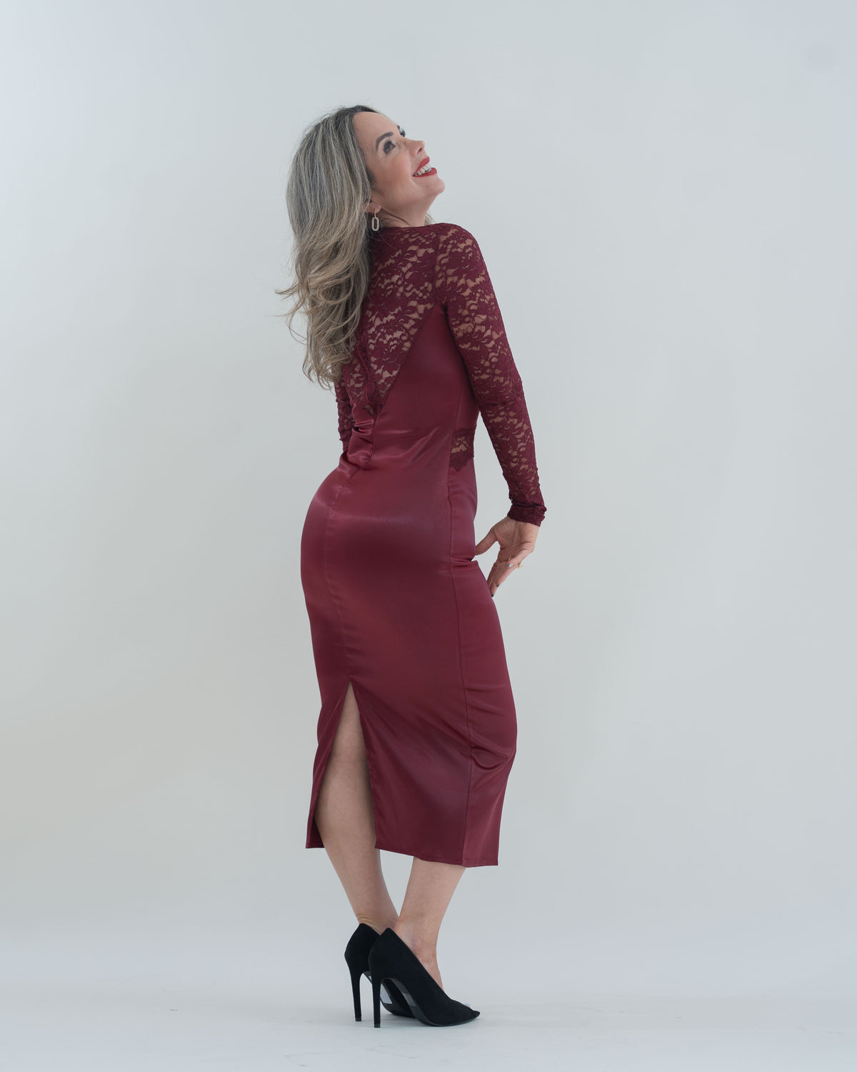 DRESS LACE BURGUNDY