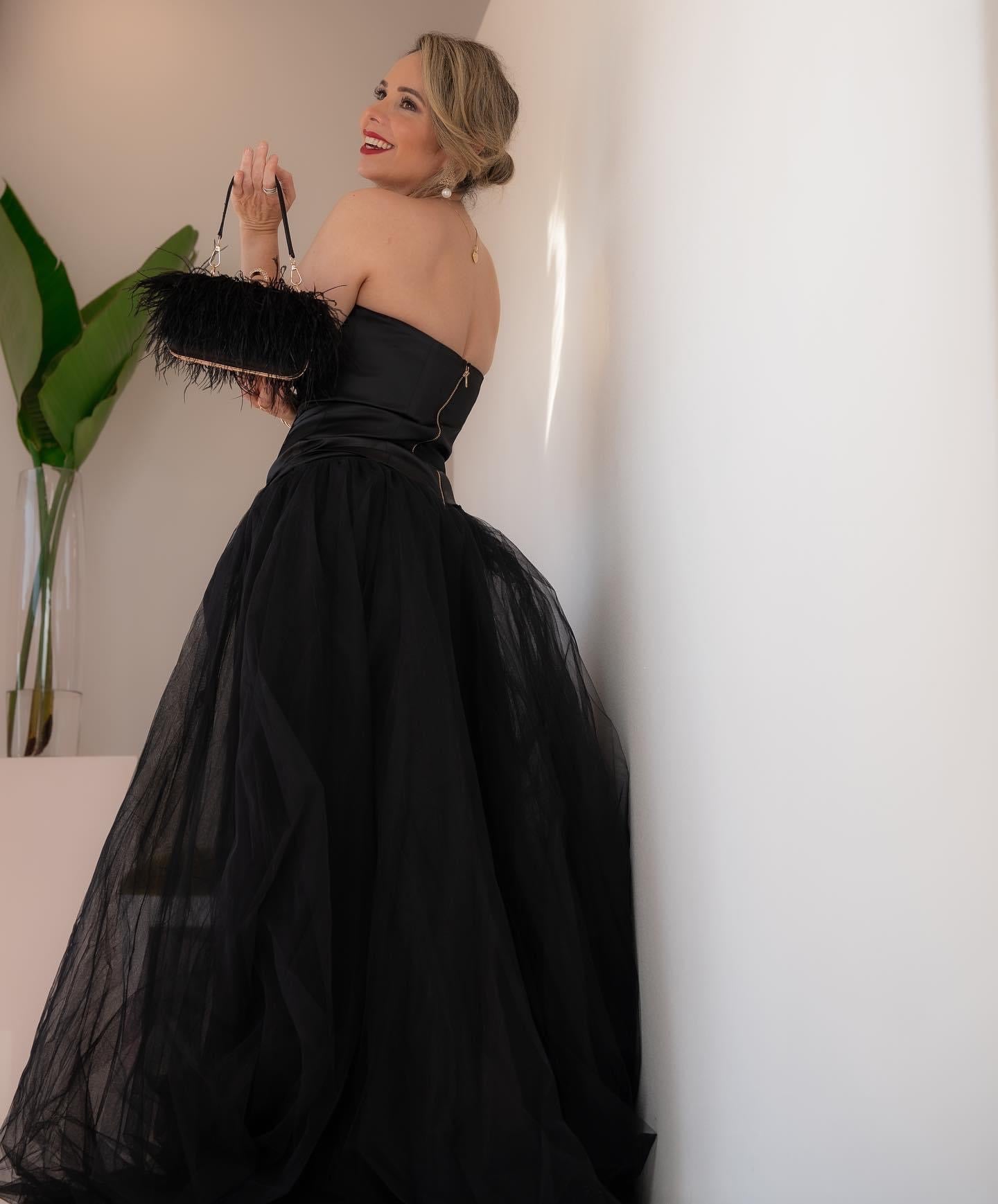 Tulle Black Dress Design Klass Tulle Black Dress Design Klass