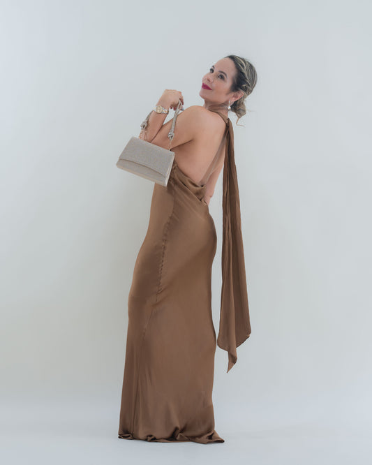 MAXI DRESS BROWN