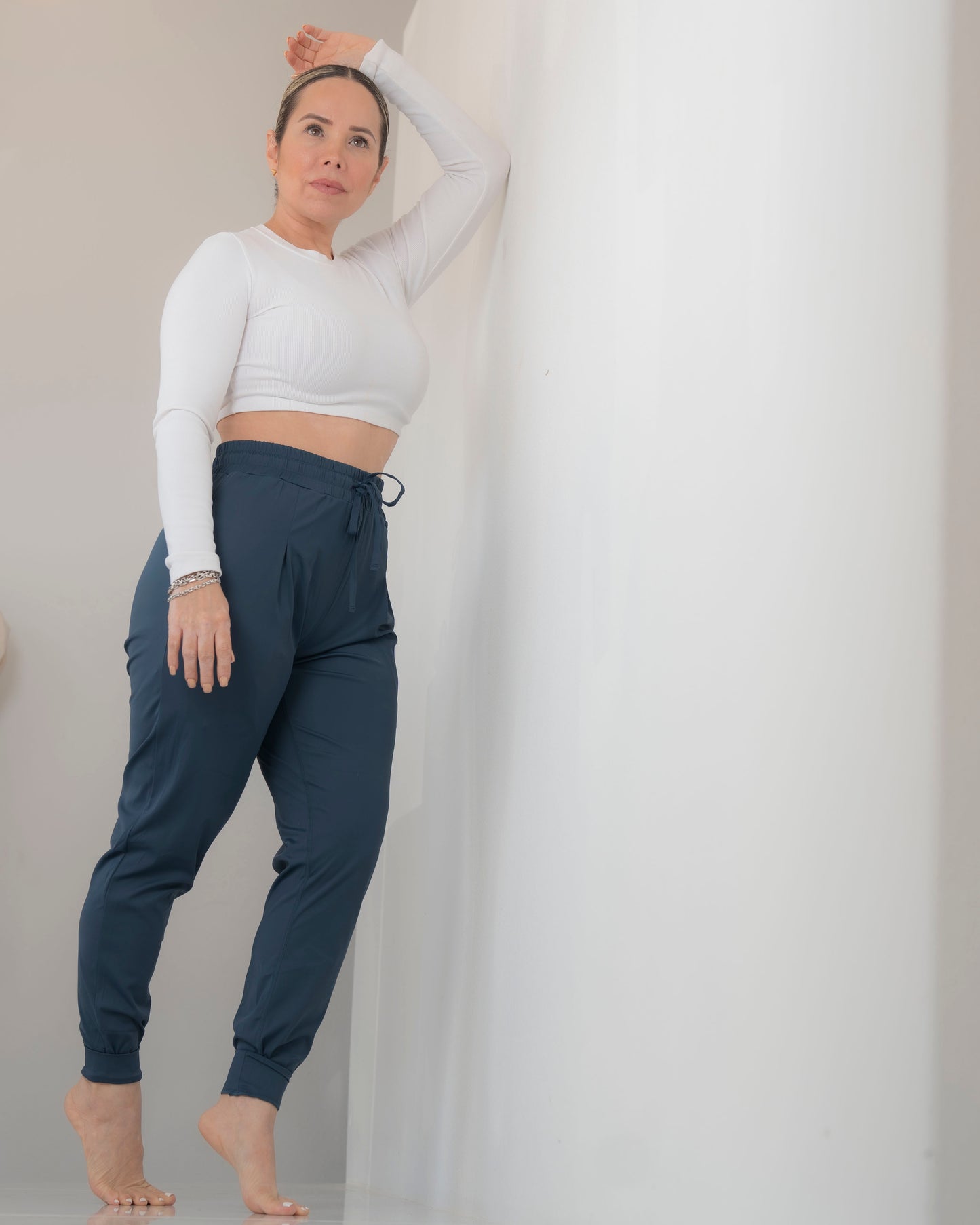 Silky jogger pants