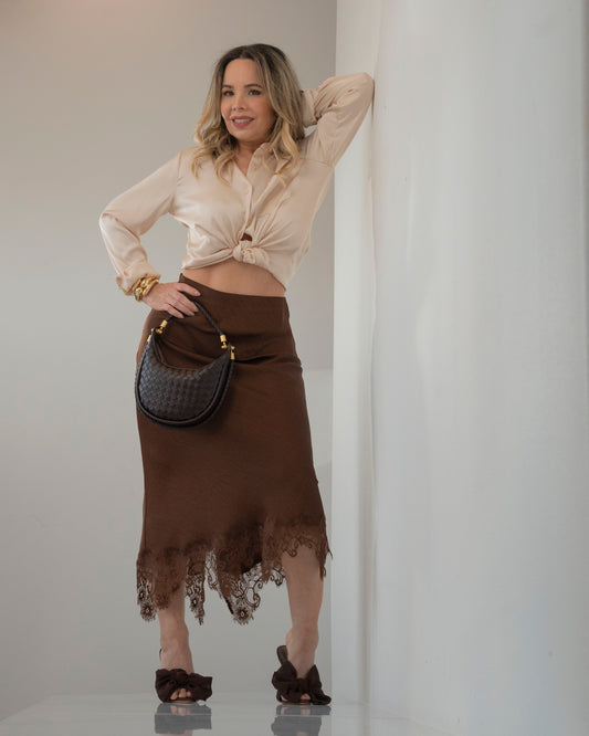 SKIRT BROWN