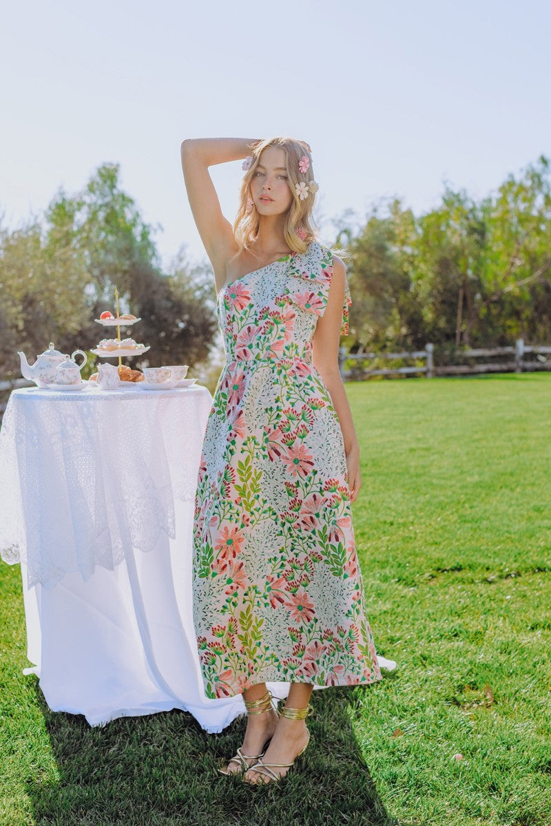 DRESS PINK/GREEN