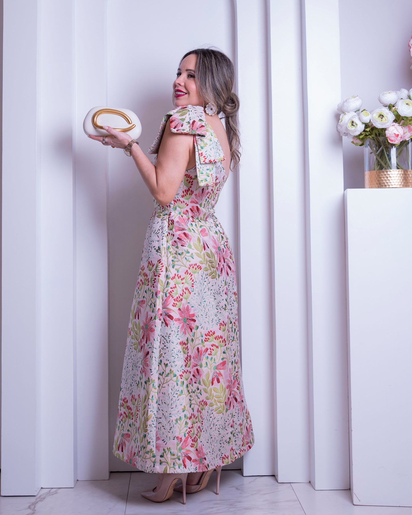 DRESS PINK/GREEN