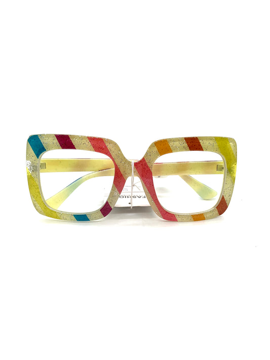 Rainbow Clear Sunglasses