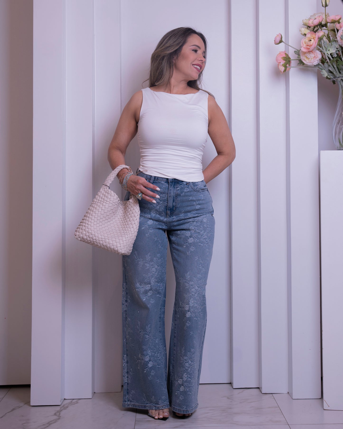 JEANS FLORAL