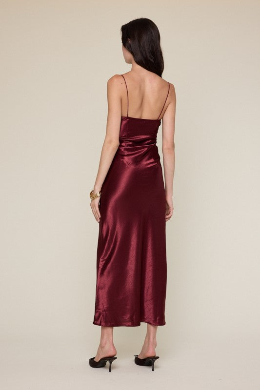 MIDI DRESS PLUM