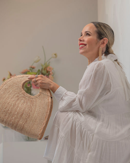 Woven handbag