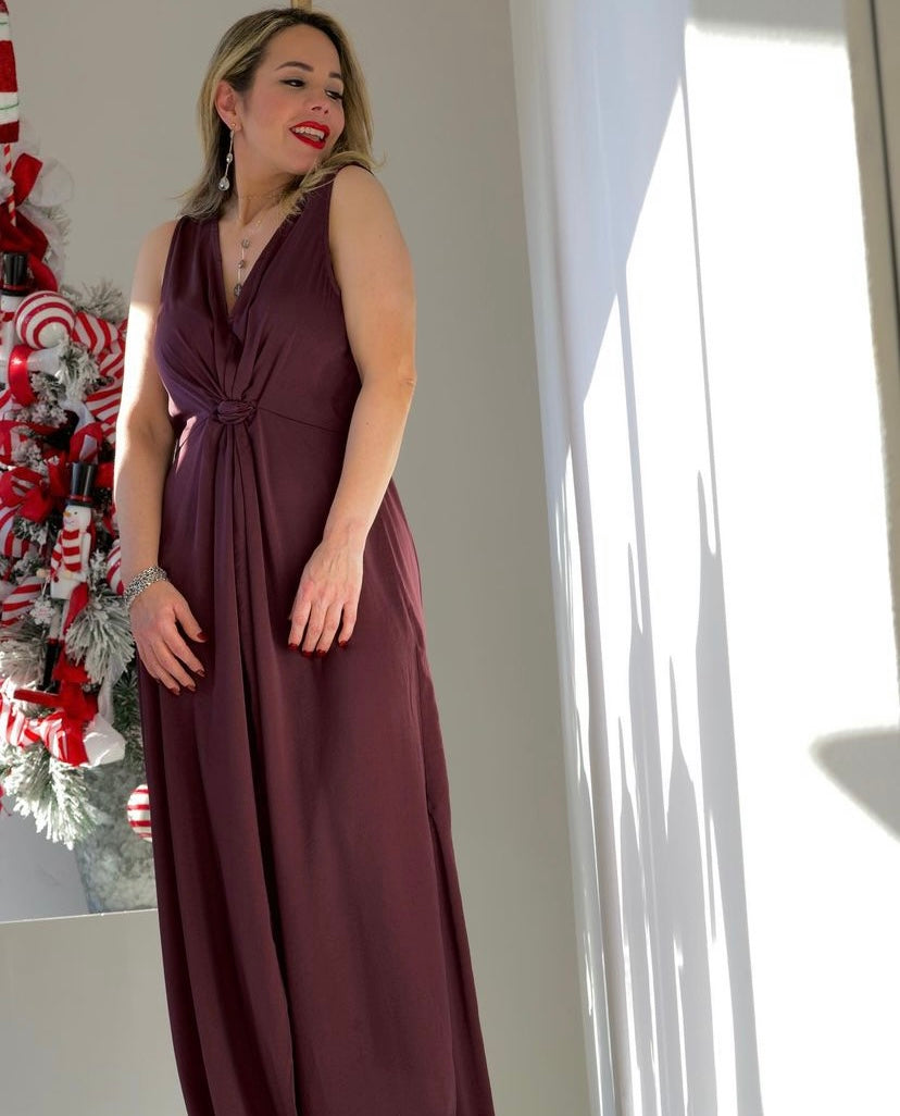 Burgundy Dress