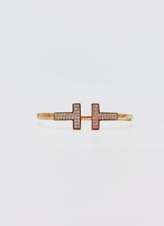 Rose Gold Tiffany Style Bracelet