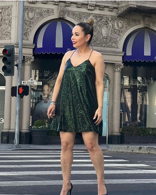 Green Sequin Dress
