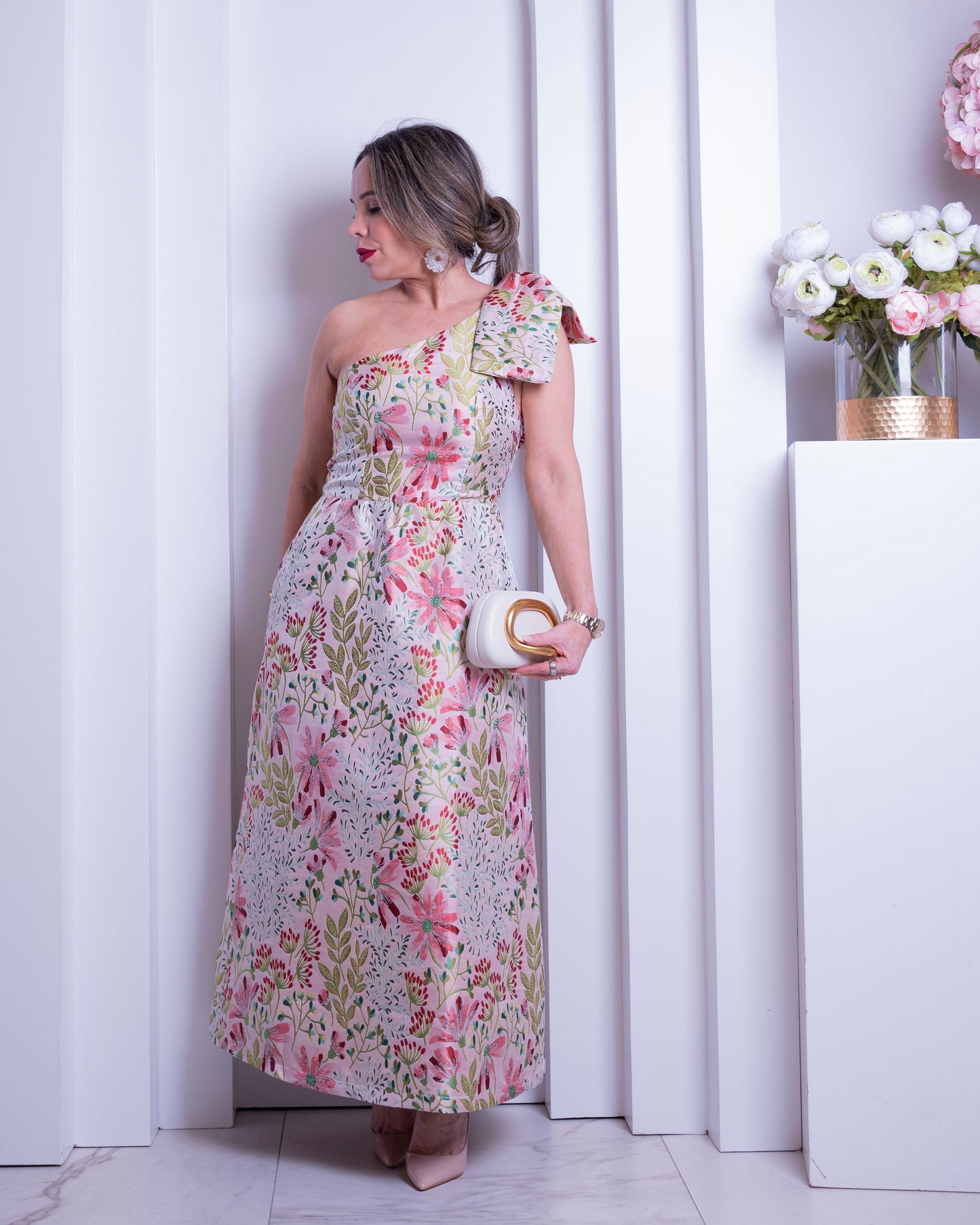 DRESS PINK/GREEN