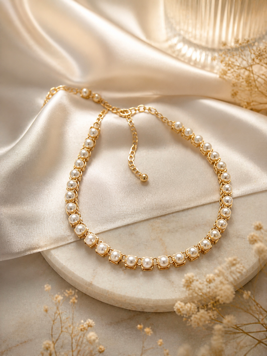 NECKLANCE GD/PEARL