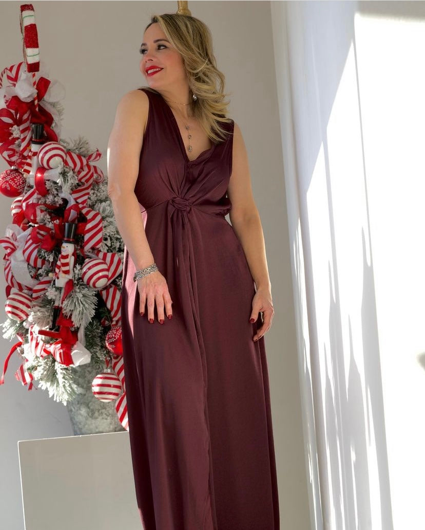 Burgundy Dress