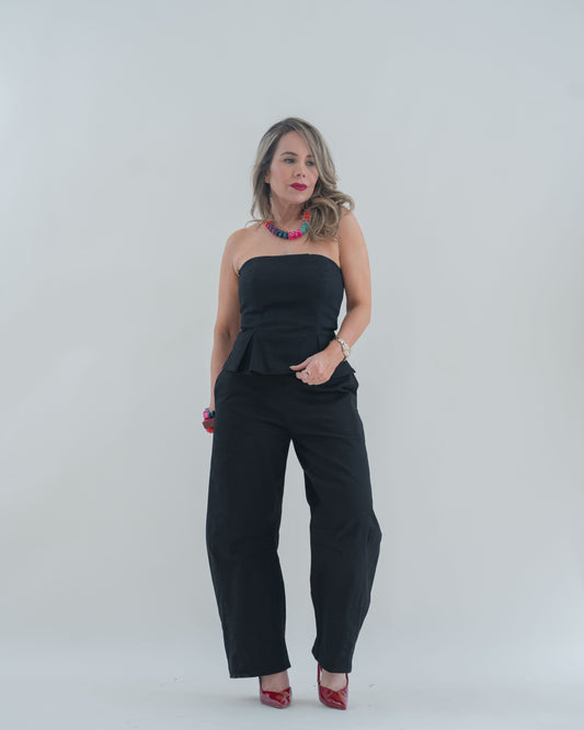 JUMPSUIT BARREL BLACK