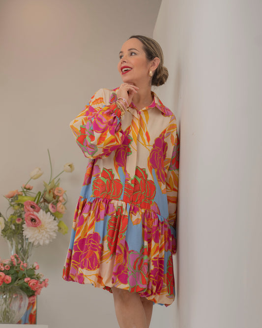 DRESS FLORAL MULTI