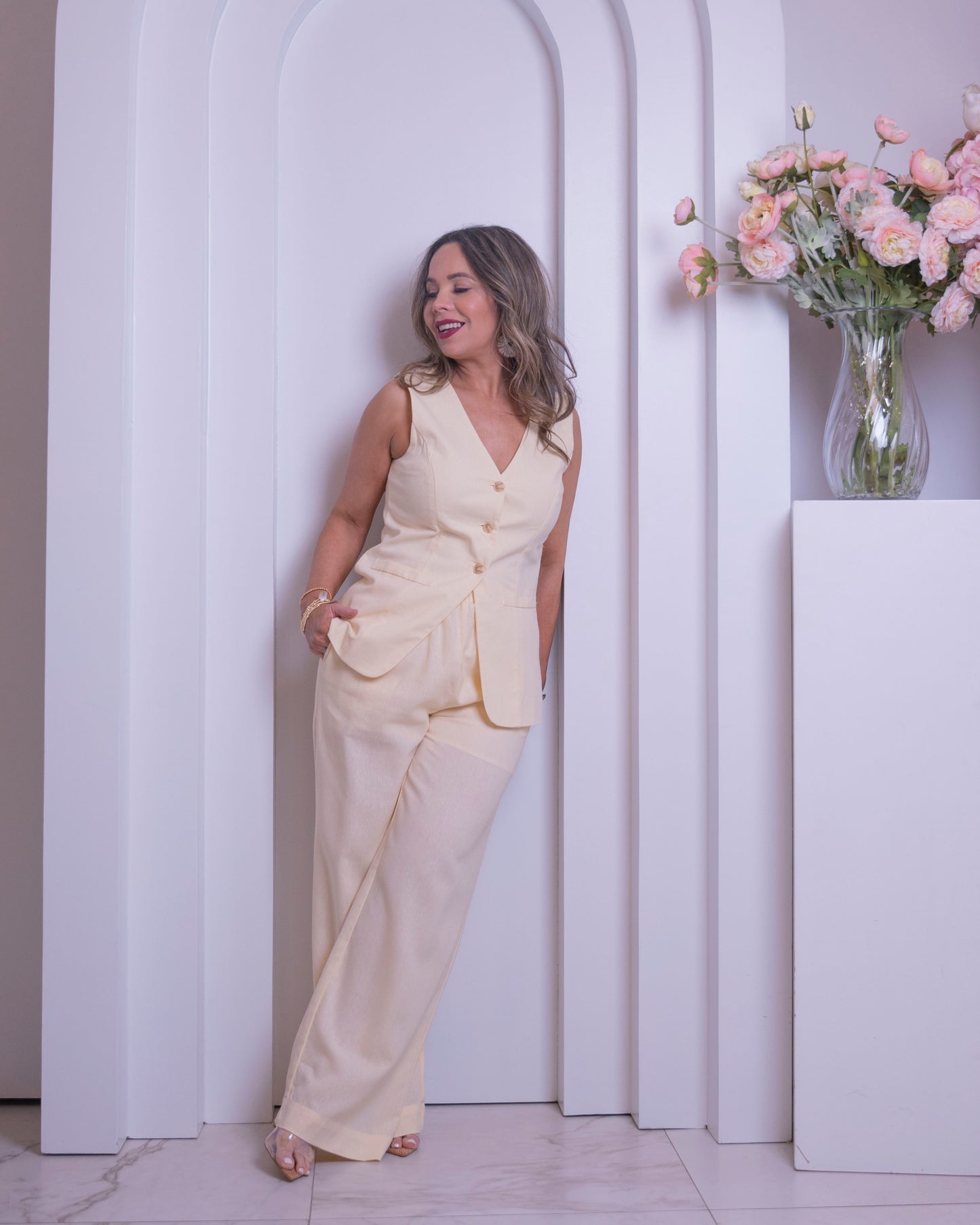 VEST LINEN