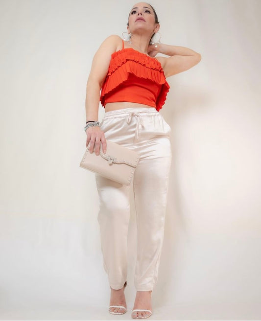 Cream Pants